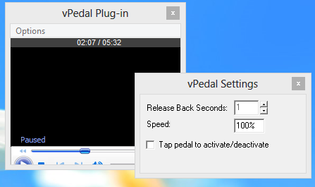 vPedal Media Player - win8